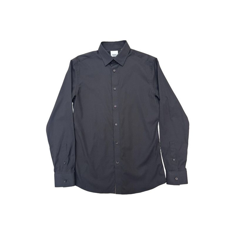 Burberry Burberry Black Long Sleeve Button-Up Shirt 0079 Size US S / EU 44-46 / 1 - 1 Thumbnail