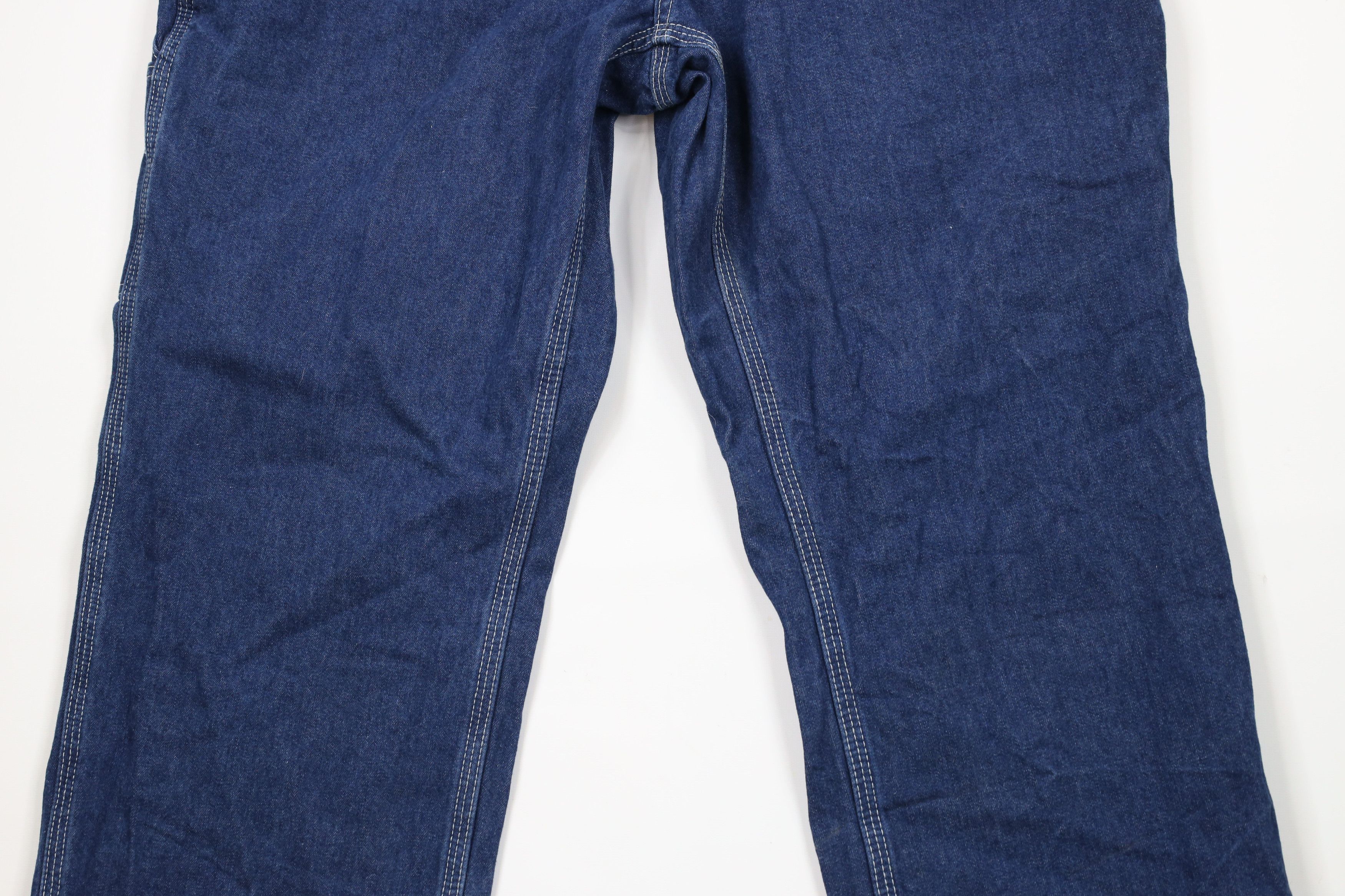 Carhartt × Vintage Vintage Carhartt Wide Leg Dungaree Carpenter Denim Jeans Size US 38 / EU 54 - 3 Thumbnail