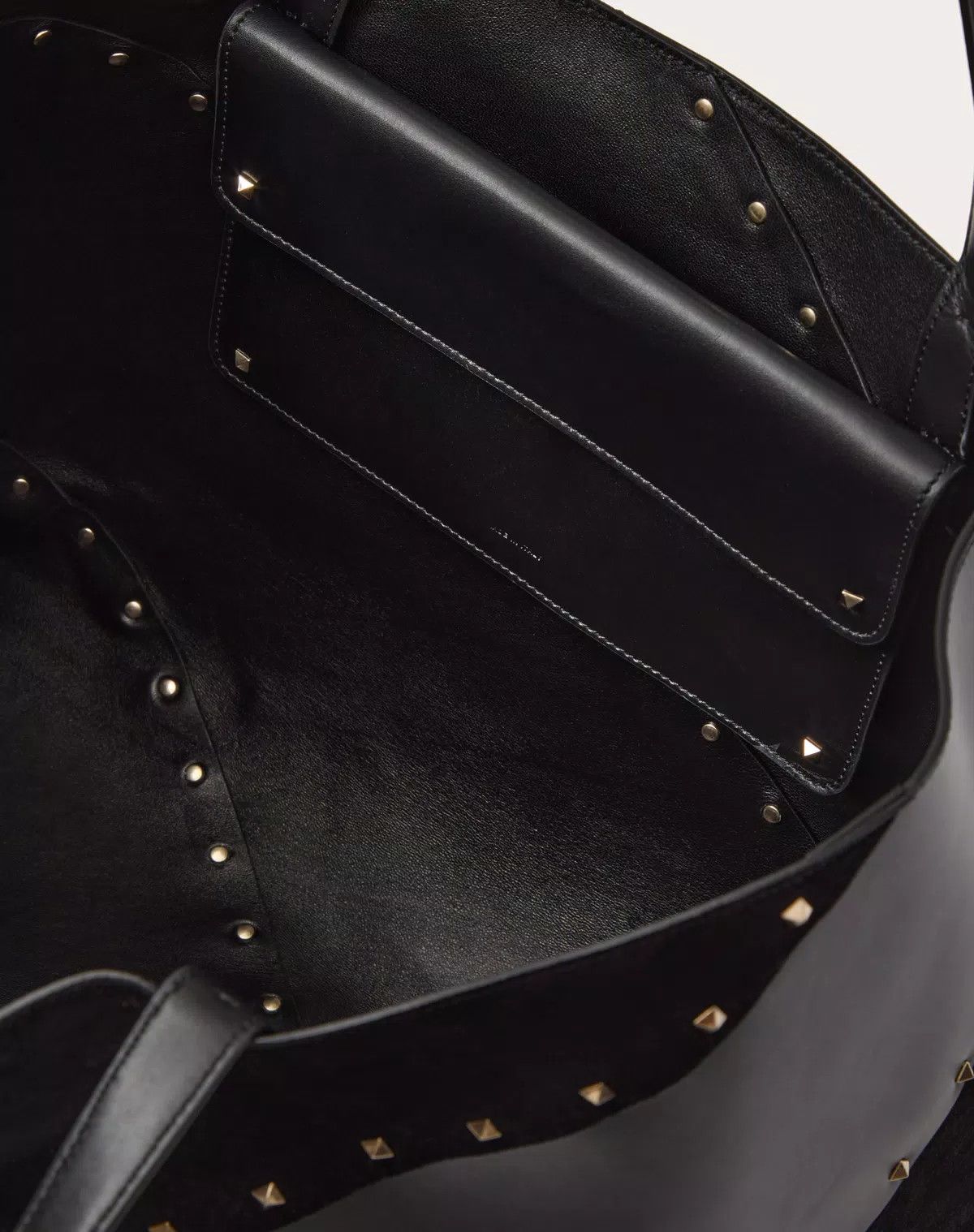 Valentino oc11z0725 Size:OS/ Wispy In Calfskin And Suede in Black Size ONE SIZE - 4 Thumbnail