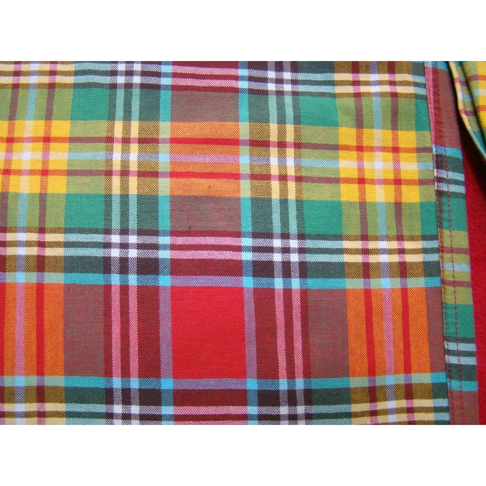 Vintage Cinch Mens Large Red Yellow Orange Plaid Long Sleeve Western Shirt Oxford Cotton Button-Up Size US L / EU 52-54 / 3 - 2 Thumbnail