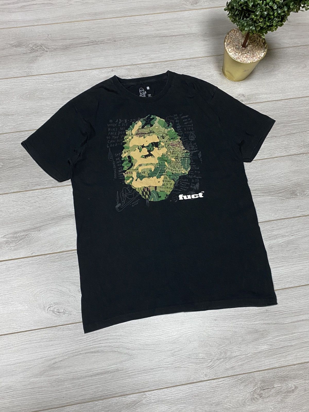 FUCT Vintage USA Fuct Camo Ape Logo Head Tee Black Size US L / EU 52-54 / 3 - 1 Thumbnail