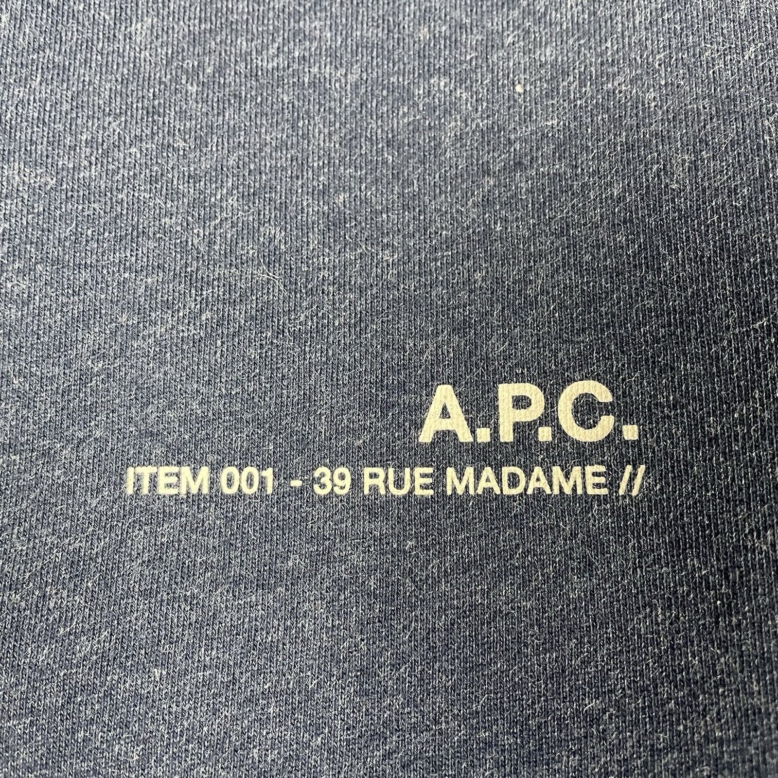 A.P.C. A.P.C. Men’s Sweatshirt Item 001 S Blue Crew Rue Madame Size US S / EU 44-46 / 1 - 2 Thumbnail
