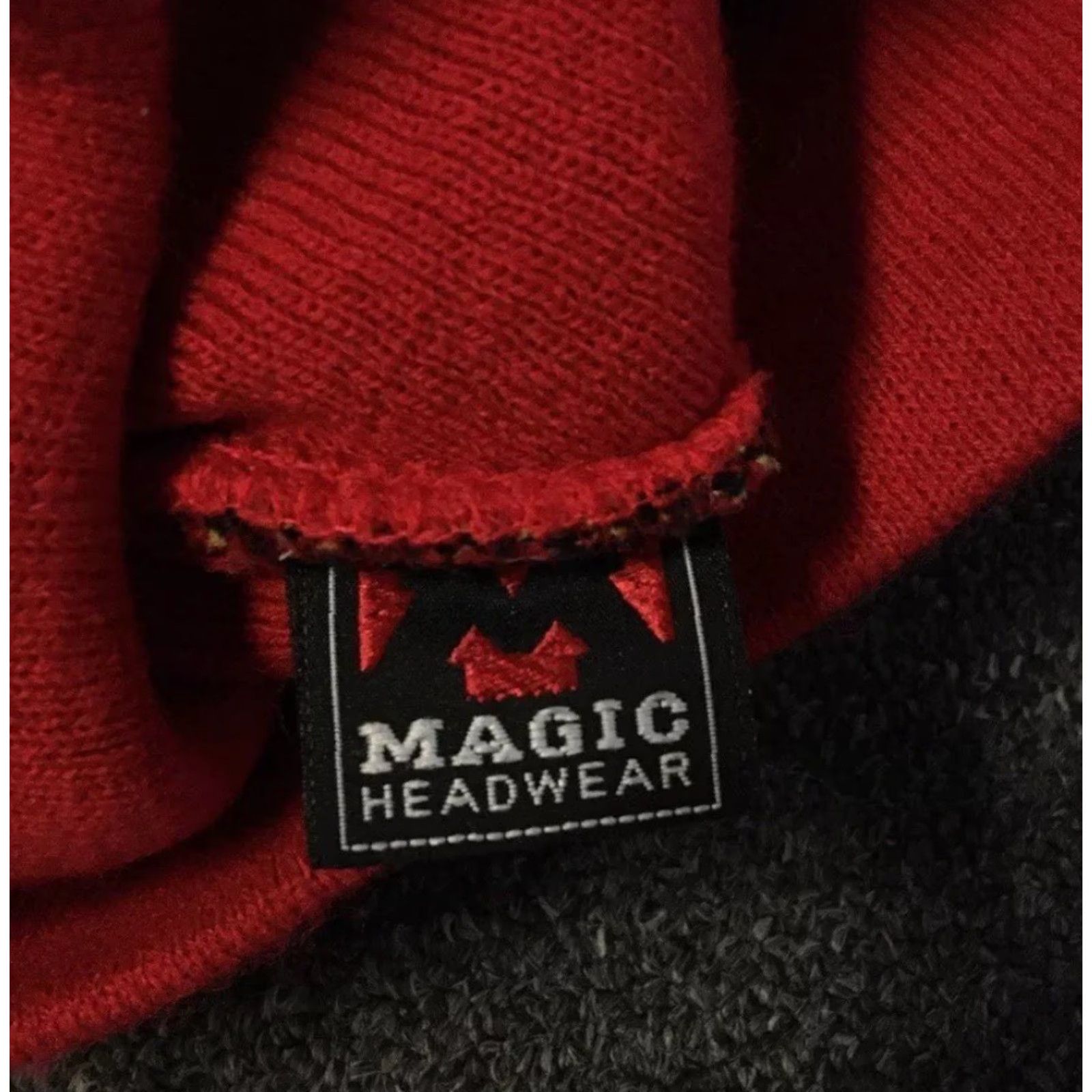 JNCO Vtg Fire Flames All Over Print Beanie Men One Size Red 90s Grunge Skate Punk Emo Goth biker Harley Cky Bam Margera Skul? (Note: question marks) Size ONE SIZE - 5 Thumbnail