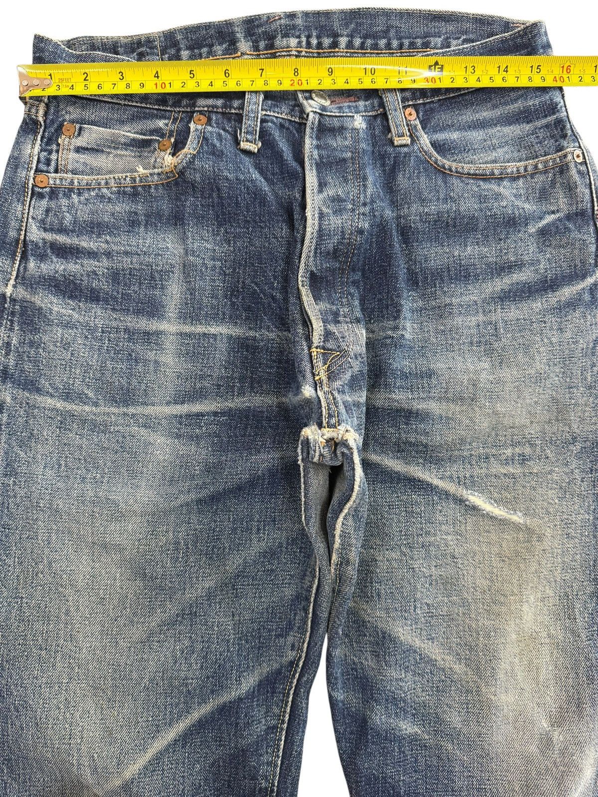 Denime Vintage Denime Japan Blue Faded Loose Style Jeans Size US 32 / EU 48 - 11 Thumbnail
