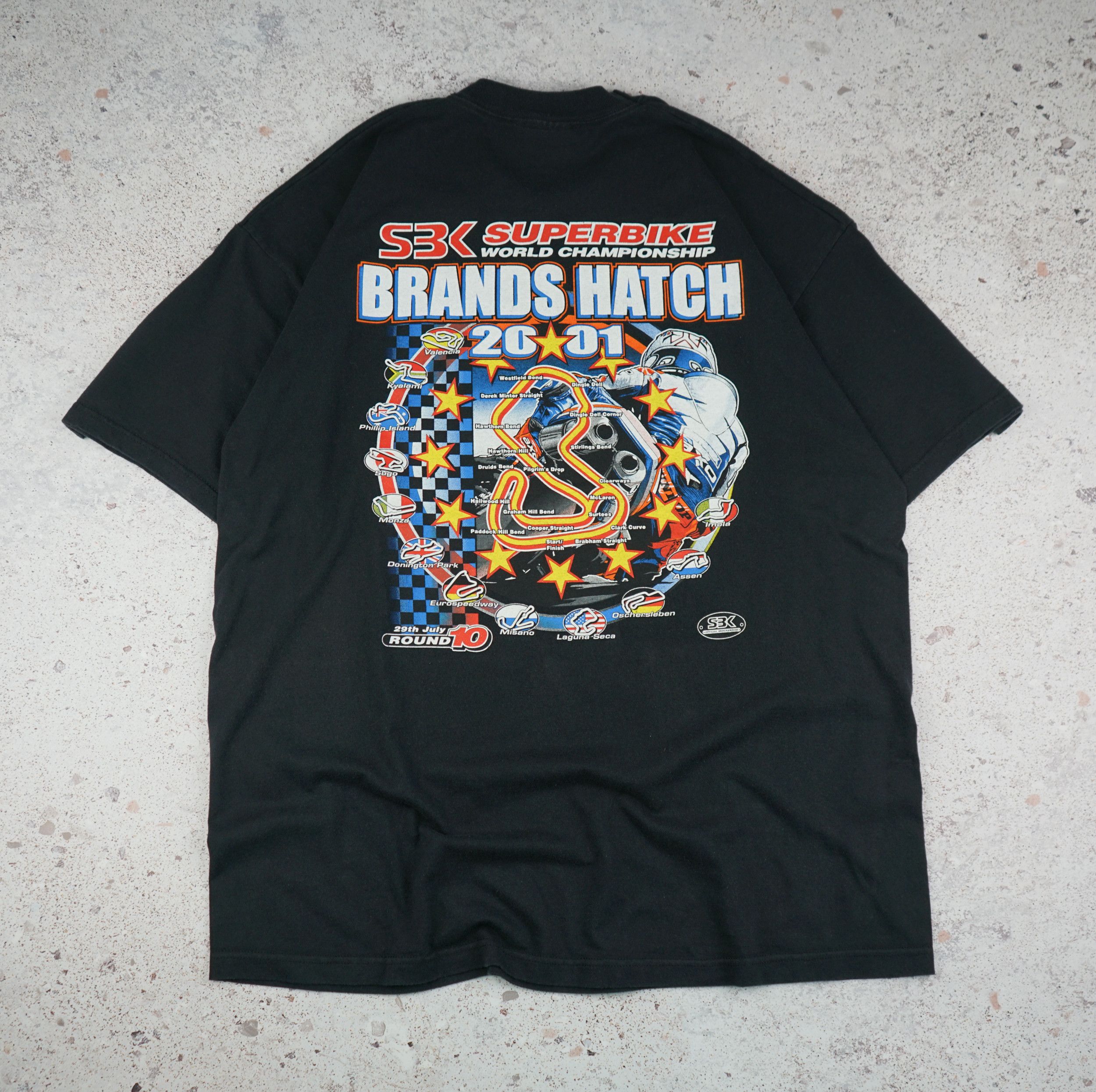 Vintage Vintage SBK Brands Hatch Round 10 2001 Size US XL / EU 56 / 4 - 6 Thumbnail