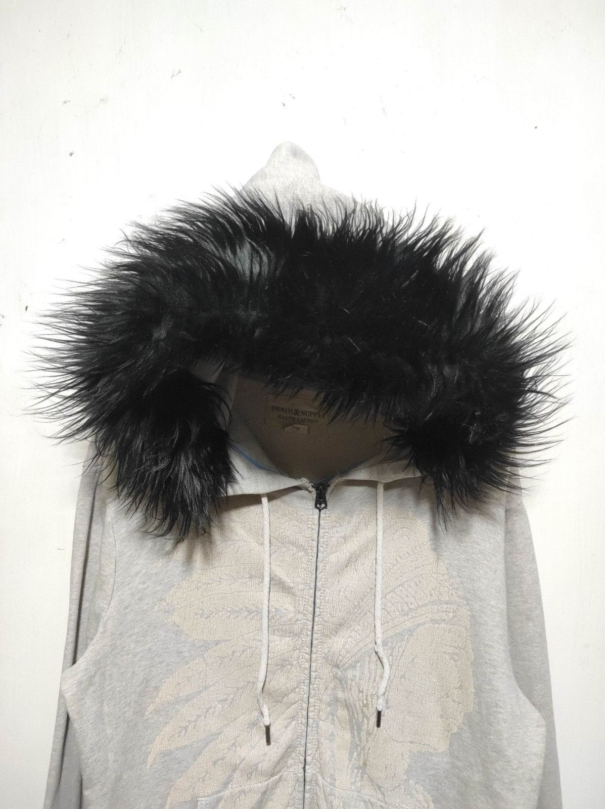 Denim & Supply Ralph Lauren Denim & Supply Ralph Lauren zip fur hoodie LGB style Size US M / EU 48-50 / 2 - 3 Thumbnail
