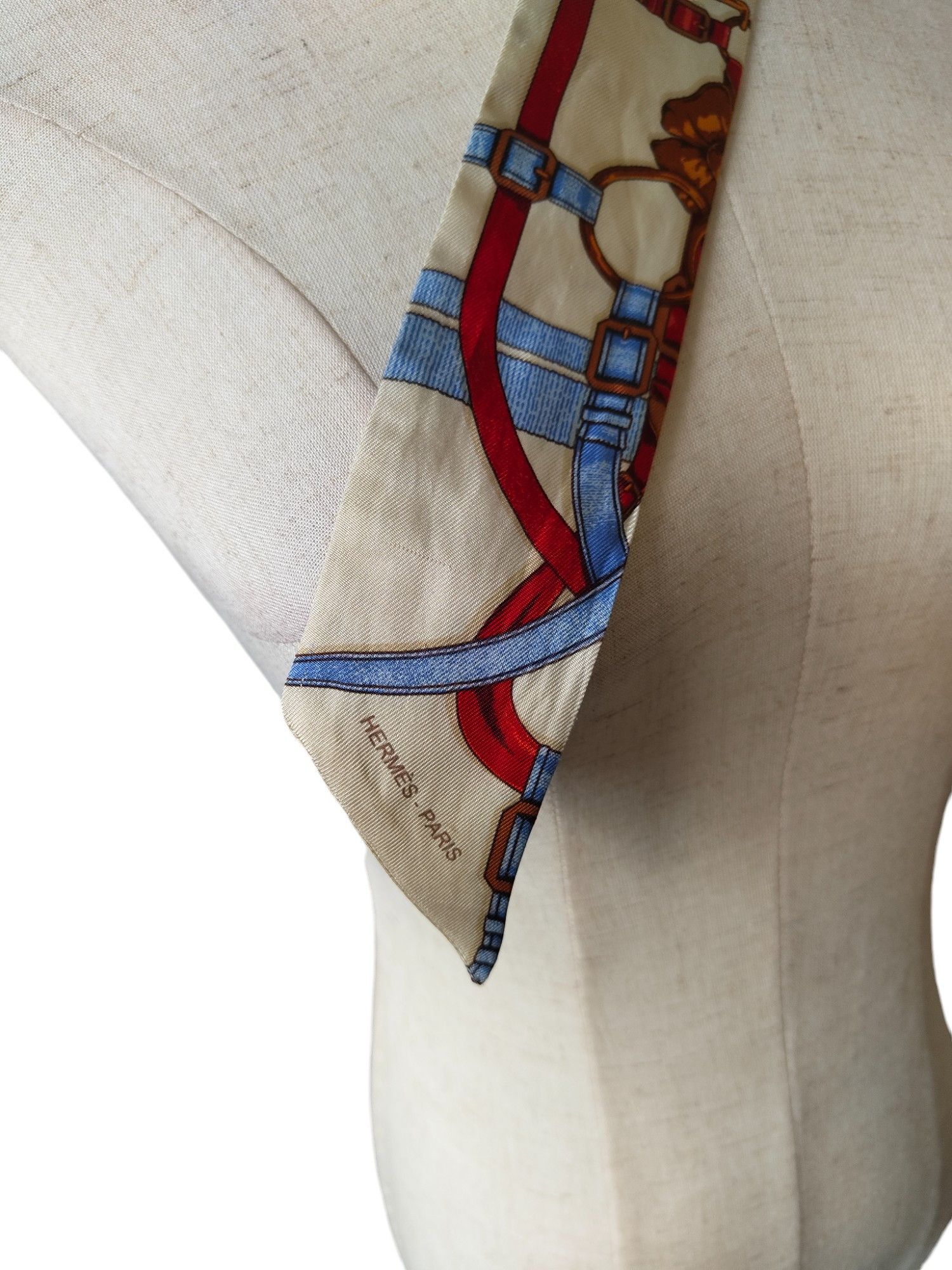 Hermes Beige Twilly Scarf Size ONE SIZE - 2 Thumbnail