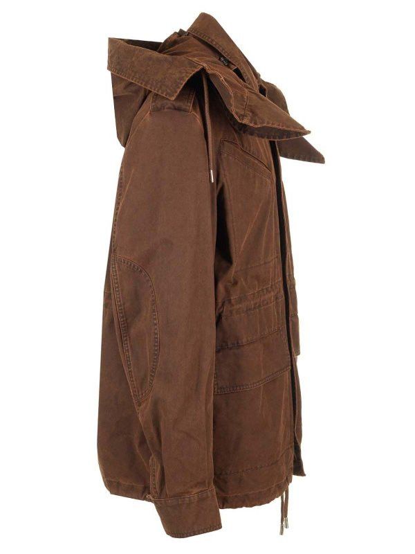 Alexander McQueen o1srvl11e0226 Parka In Dark Brown Size US XL / EU 56 / 4 - 6 Thumbnail