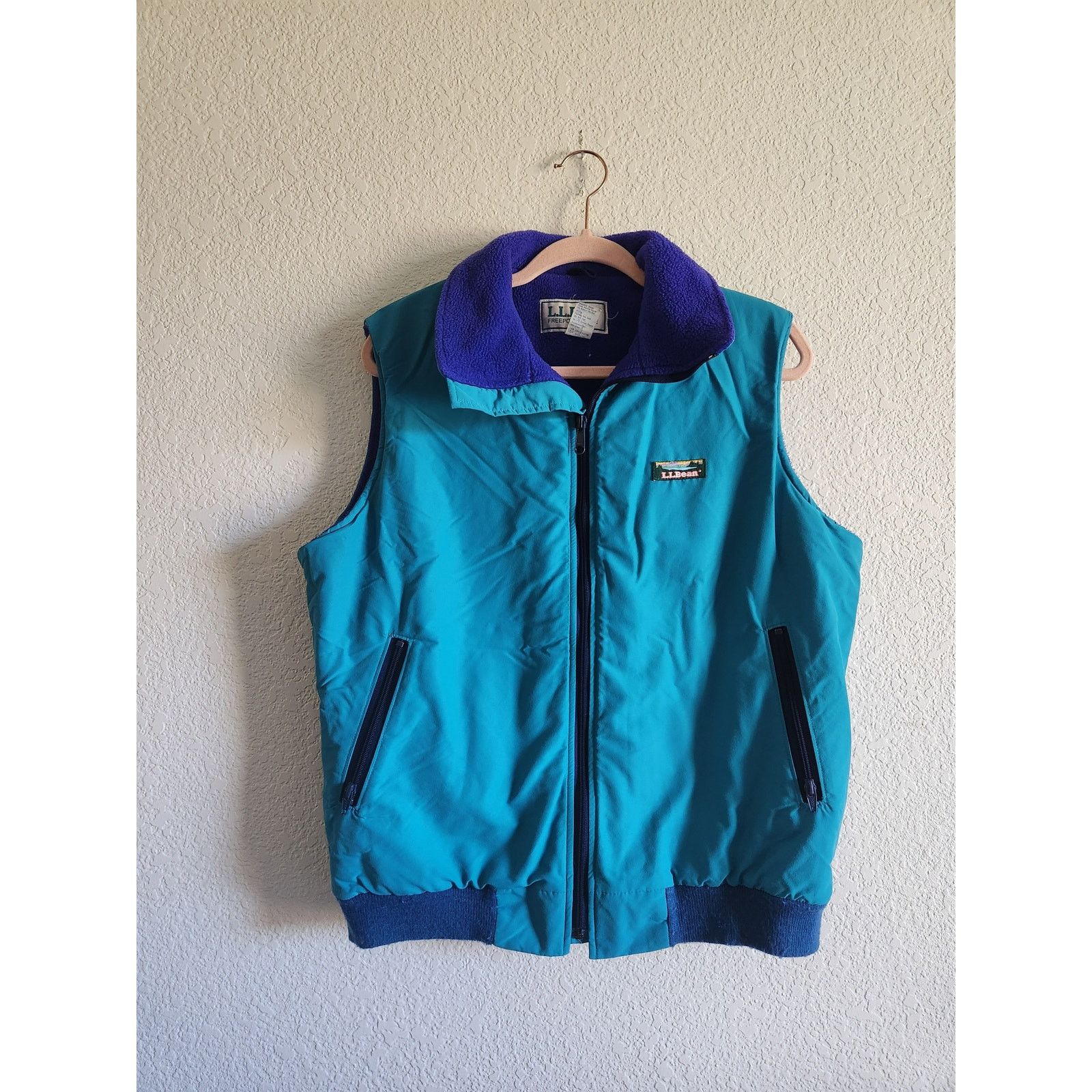 L.L. Bean Vintage L.L Bean Women's Insulated Teal Vest- Lg Size L / US 10 / IT 46 - 1 Thumbnail