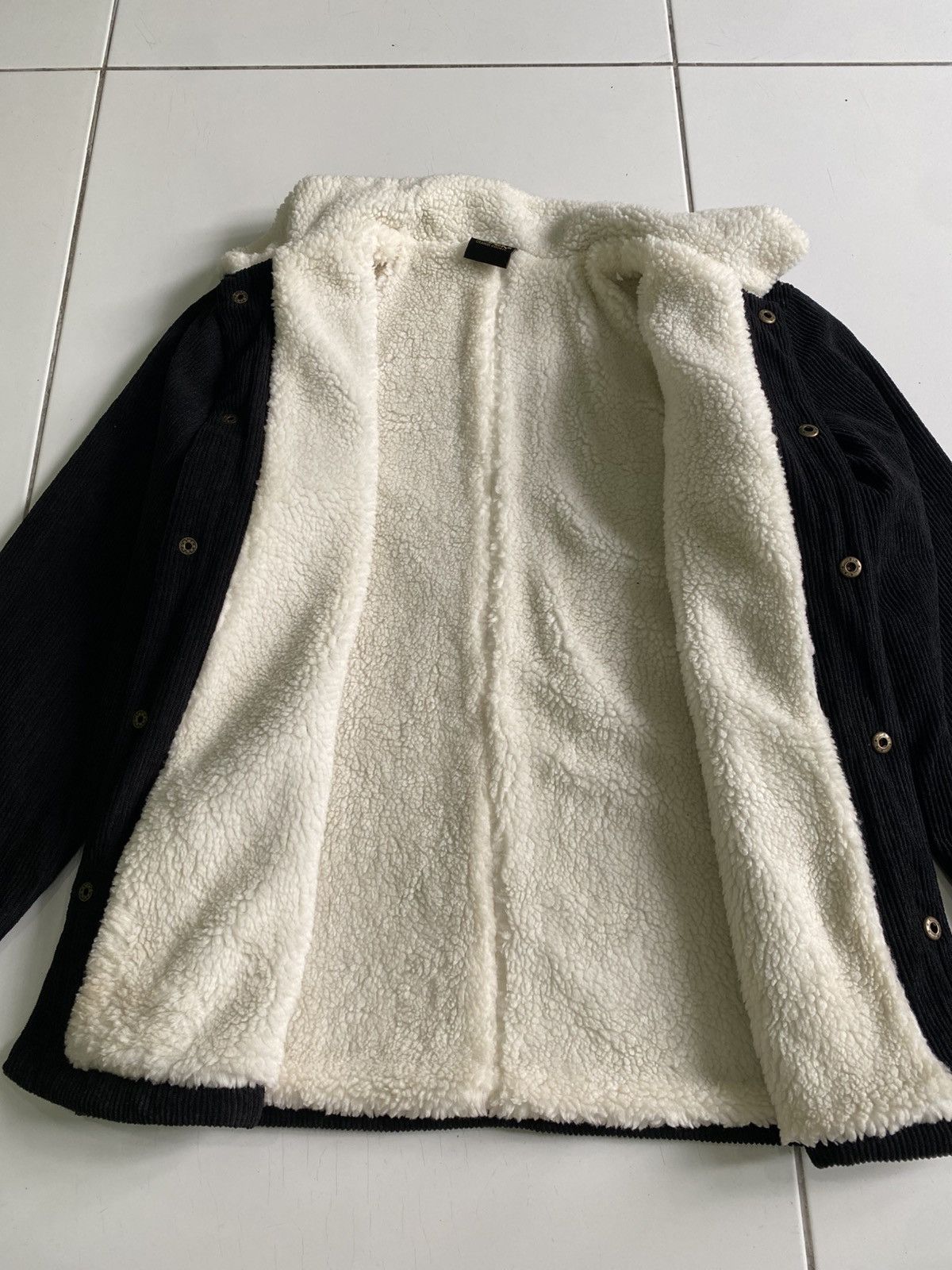Japanese Brand Seven 2 cundroy sherpa button Pullover Black jackets Size US L / EU 52-54 / 3 - 4 Thumbnail
