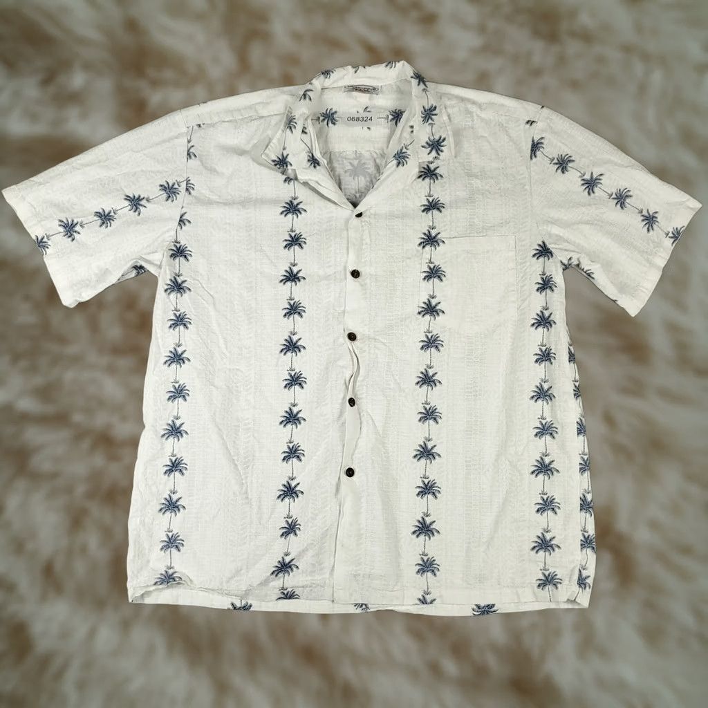 Vintage Pacific Legend Shirt Mens XL White Tropical Hawaiian Button Up Short Sleeve Size US XL / EU 56 / 4 - 1 Thumbnail