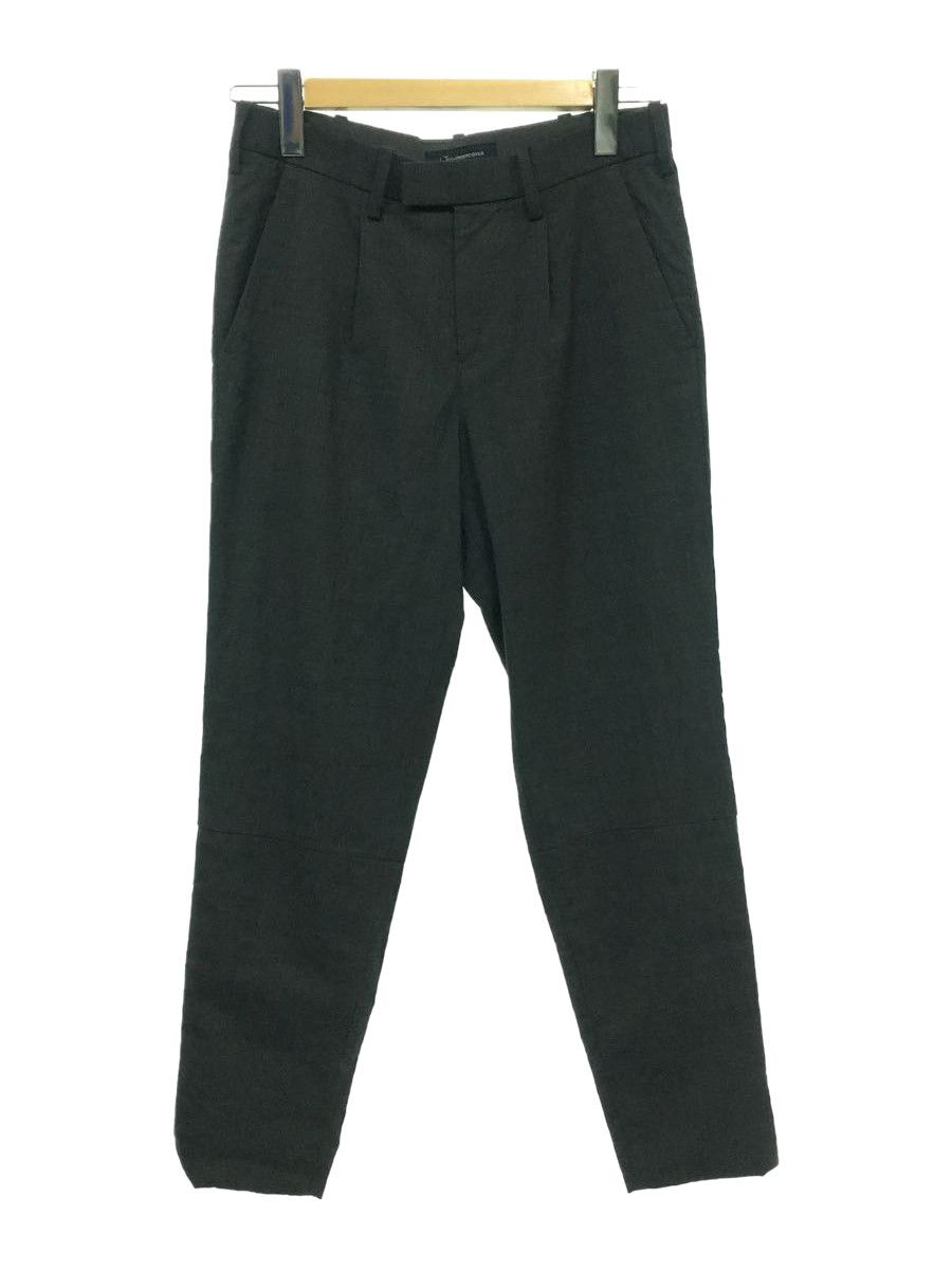 Casual Pants Wool Plain Zip Ply Slacks pants Gray