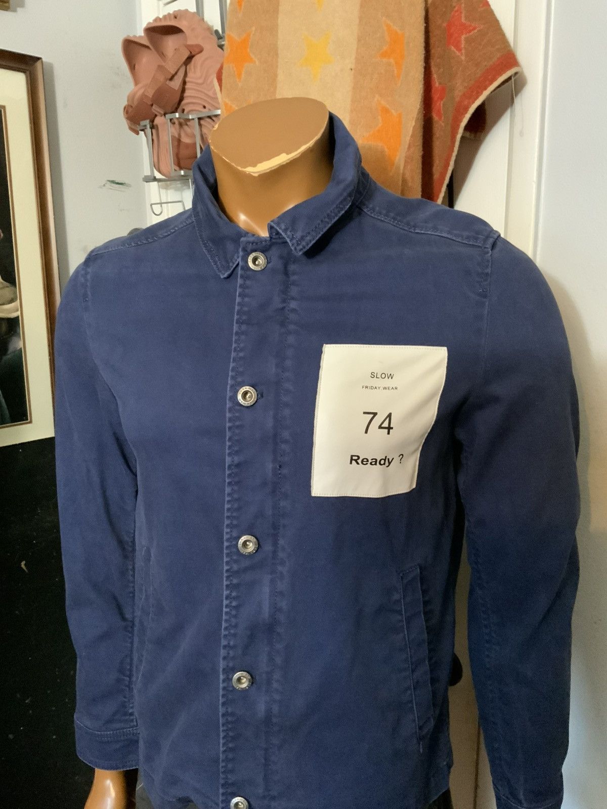 Zara Zara Man Slow Wear 74 Ready Navy Workwear Overshirt Jacket Size US S / EU 44-46 / 1 - 8 Thumbnail