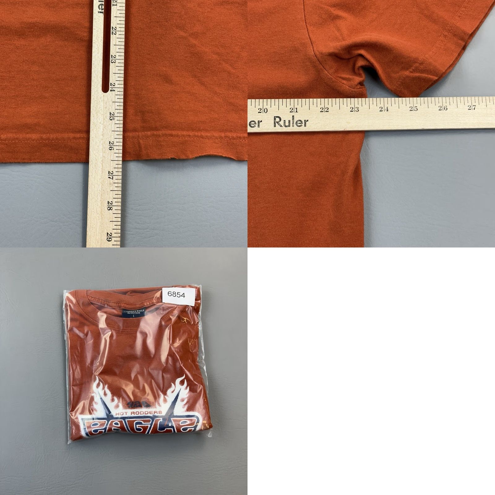 American Eagle Outfitters Vintage American Eagle Outfitters Shirt Mens L Orange Eagle Club Y2K 90s Grunge Retro T-Shirt Size US L / EU 52-54 / 3 - 8 Thumbnail