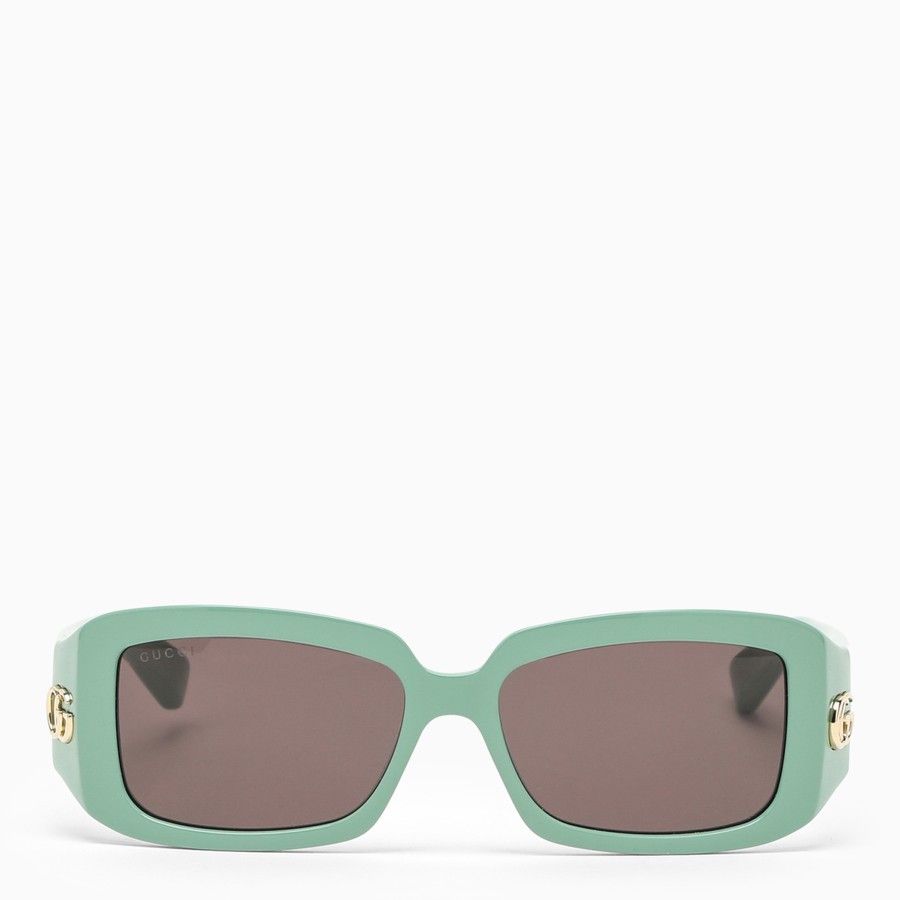 Gucci o1d2blof0824 Size: OS / Rectangular Sunglasses in Green Size ONE SIZE - 1 Thumbnail
