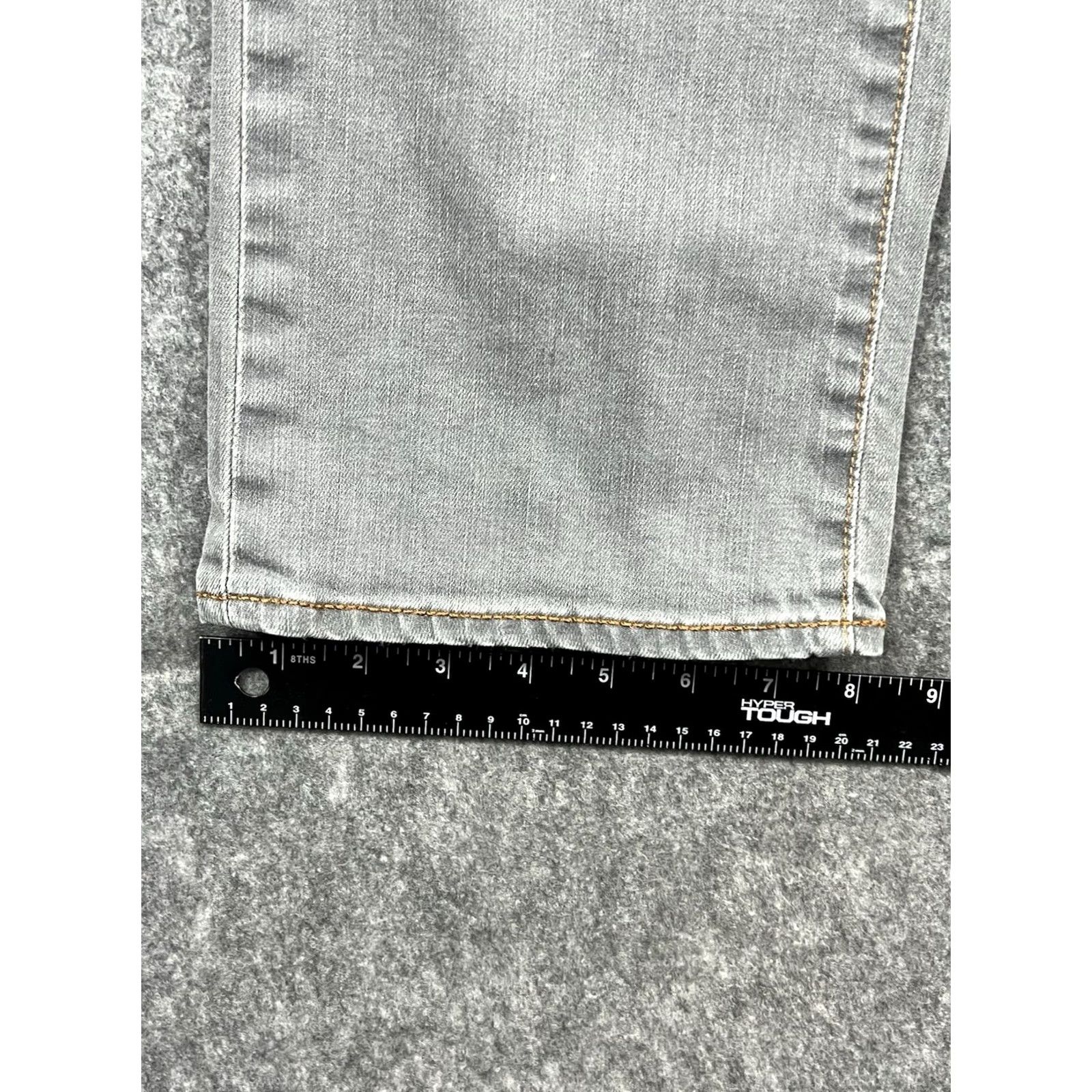 Levi's VINTAGE Levi's 504 Jeans Mens Light Gray Regular Fit Straight 34x30 80s 90s City Denim Straight Mens Size US 34 / EU 50 - 4 Thumbnail