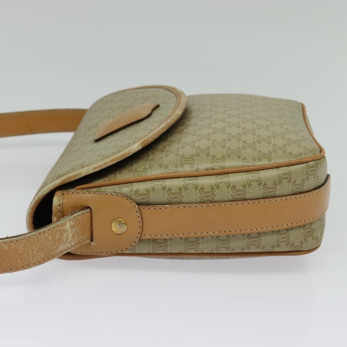 Celine CELINE Macadam Canvas Shoulder Bag Pvc Beige Gold Size ONE SIZE - 4 Thumbnail