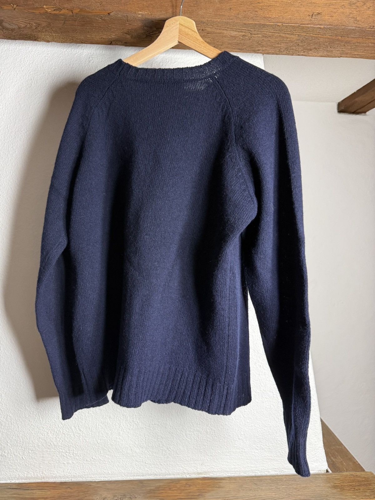 Valentino Valentino Wool Knit Sweater Navy Size US L / EU 52-54 / 3 - 3 Thumbnail