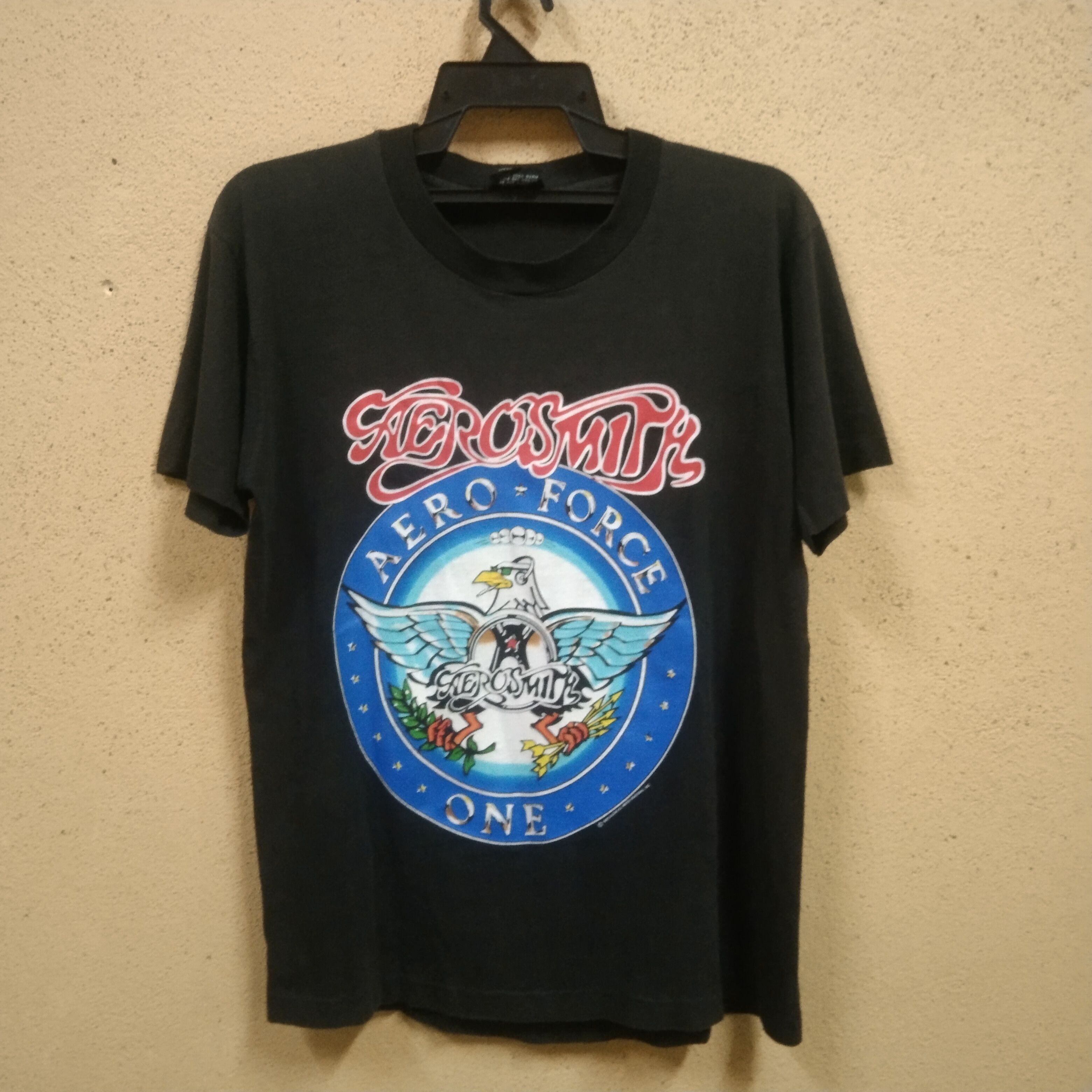 Band Tees × Giant × Vintage Aerosmith Aero Force One Vintage 90s Size US M / EU 48-50 / 2 - 1 Thumbnail