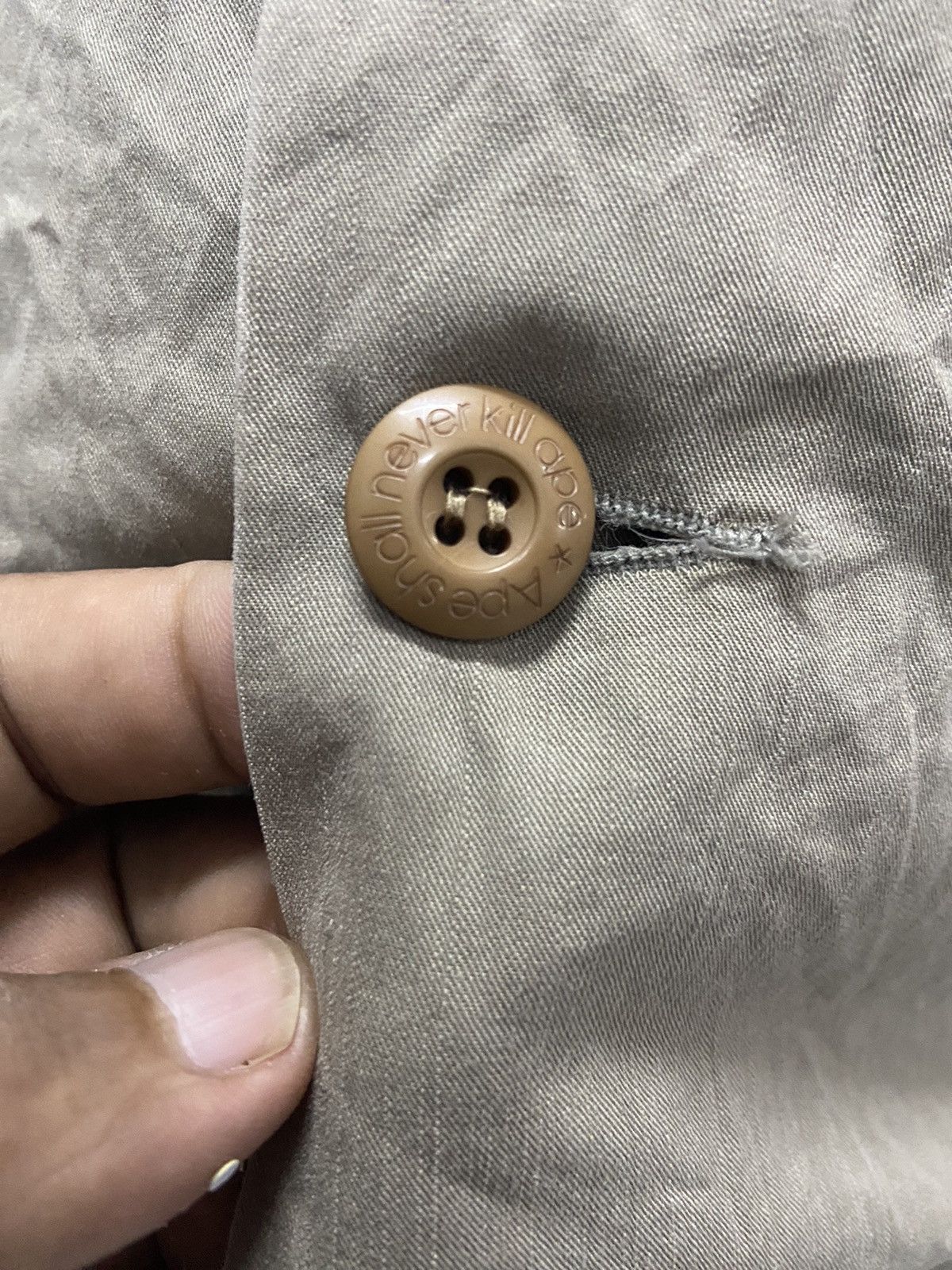 Bape BAPE A BATHING APE ASNKA MILITARY STYLE BUTTON UP Size US M / EU 48-50 / 2 - 7 Thumbnail