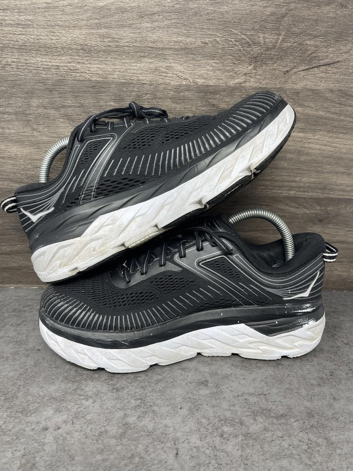 Other HOKA Bondi 7 Shoes Mens Size 8 Black White Sneakers One One Size US 8 / EU 41 - 7 Thumbnail