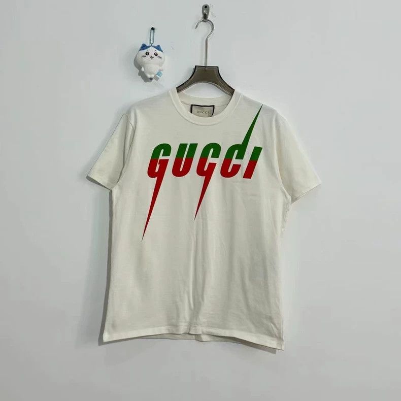 Gucci Gucci Popular lightning logo short sleeves 2502-Nextarrow Size US S / EU 44-46 / 1 - 1 Thumbnail