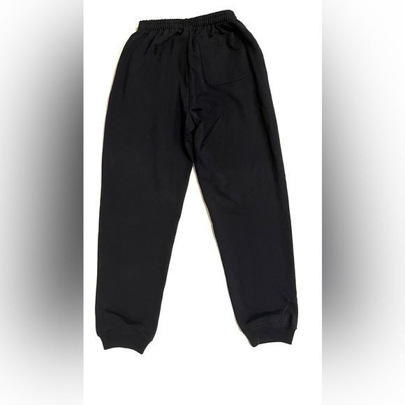 Vetements VETEMENTS LOGO TAPE COTTON BLEND SWEATPANTS IN BLACK Size US 30 / EU 46 - 2 Thumbnail