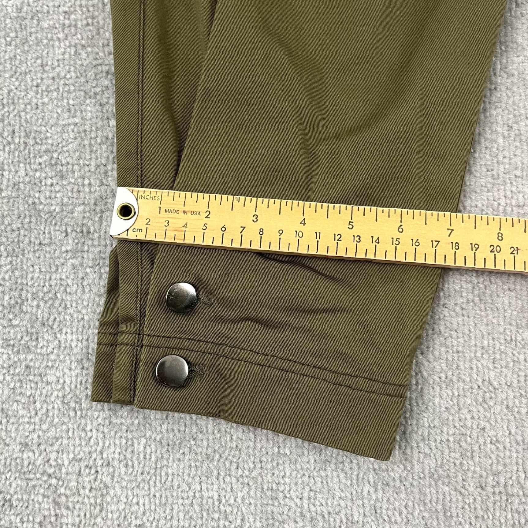 Vintage VINTAGE Psophia Women's Pants Size 40 Green Taper High Rise Cropped Casual Dressy Size 27" / US 4 / IT 40 - 3 Thumbnail