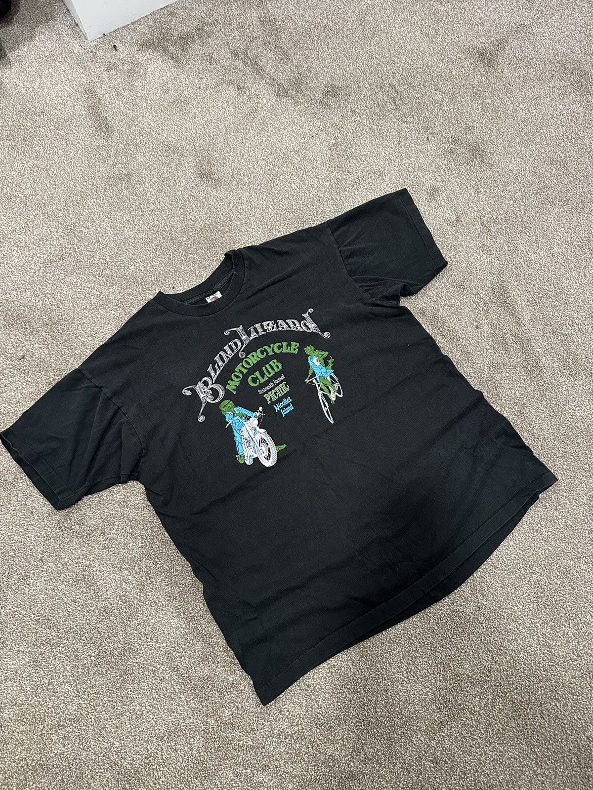 Harley Davidson × Vintage Vintage Blind Lizard Motorcycles Tee Size US L / EU 52-54 / 3 - 2 Thumbnail