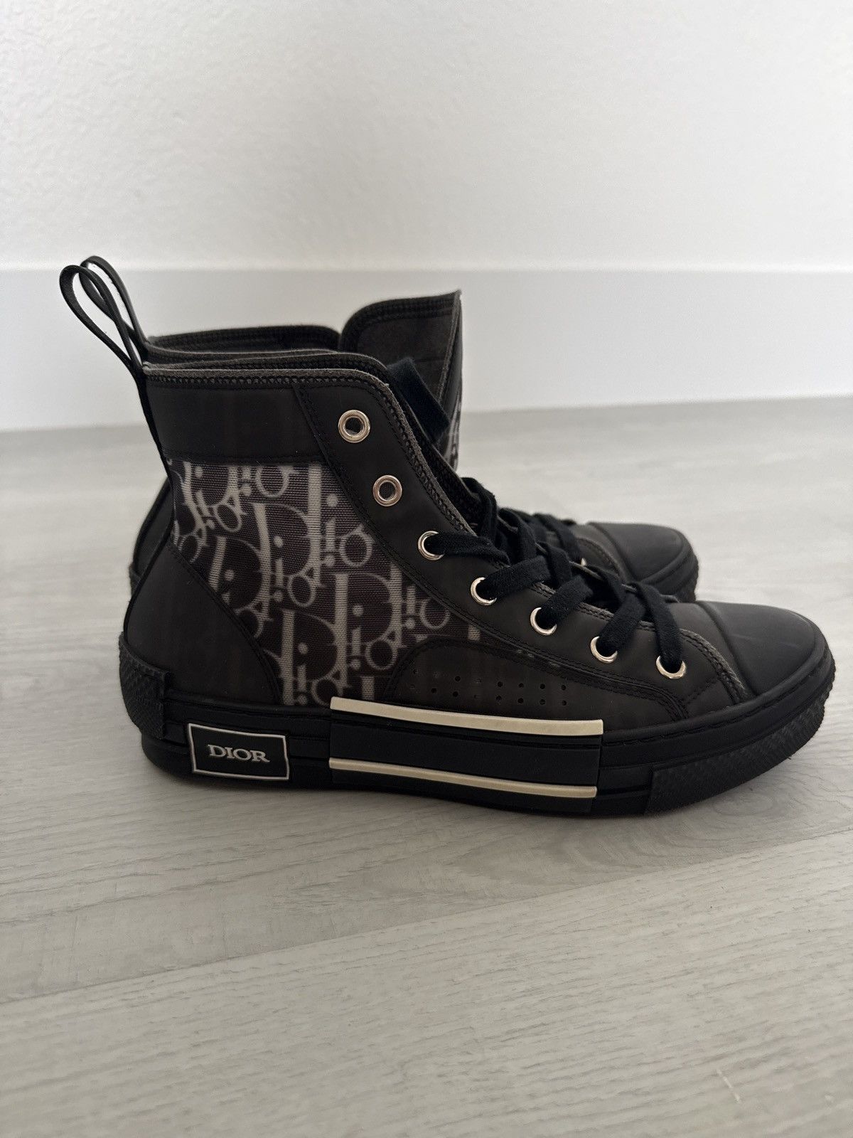 Dior B23 League High-Top Sneaker Black Dior Oblique Size US 8 / IT 38 - 1 Thumbnail