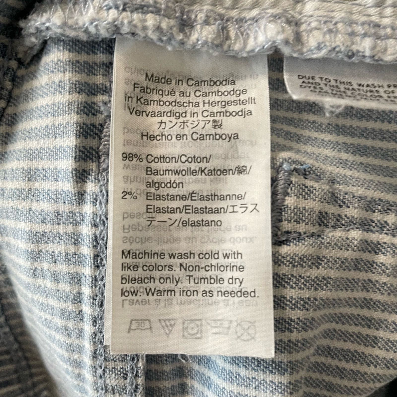 J.Crew J Crew Mercantile Striped Pants 27 Womens Career Skinny Size 28" / US 6 / IT 42 - 5 Thumbnail