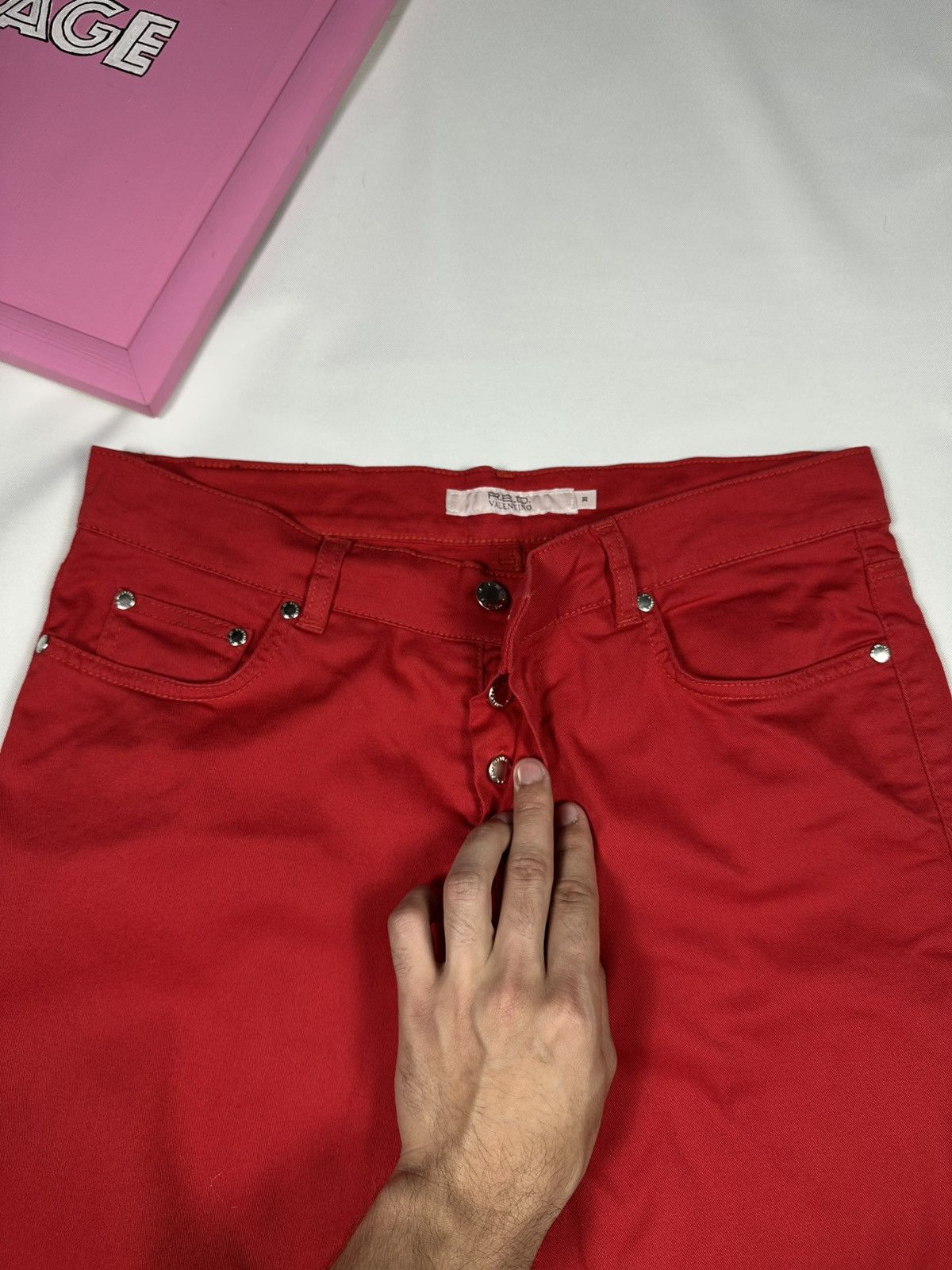 RED Valentino Red Valentino Jeans Pants Classic Basic Logo Slim Straight Size 27" / US 4 / IT 40 - 9 Thumbnail