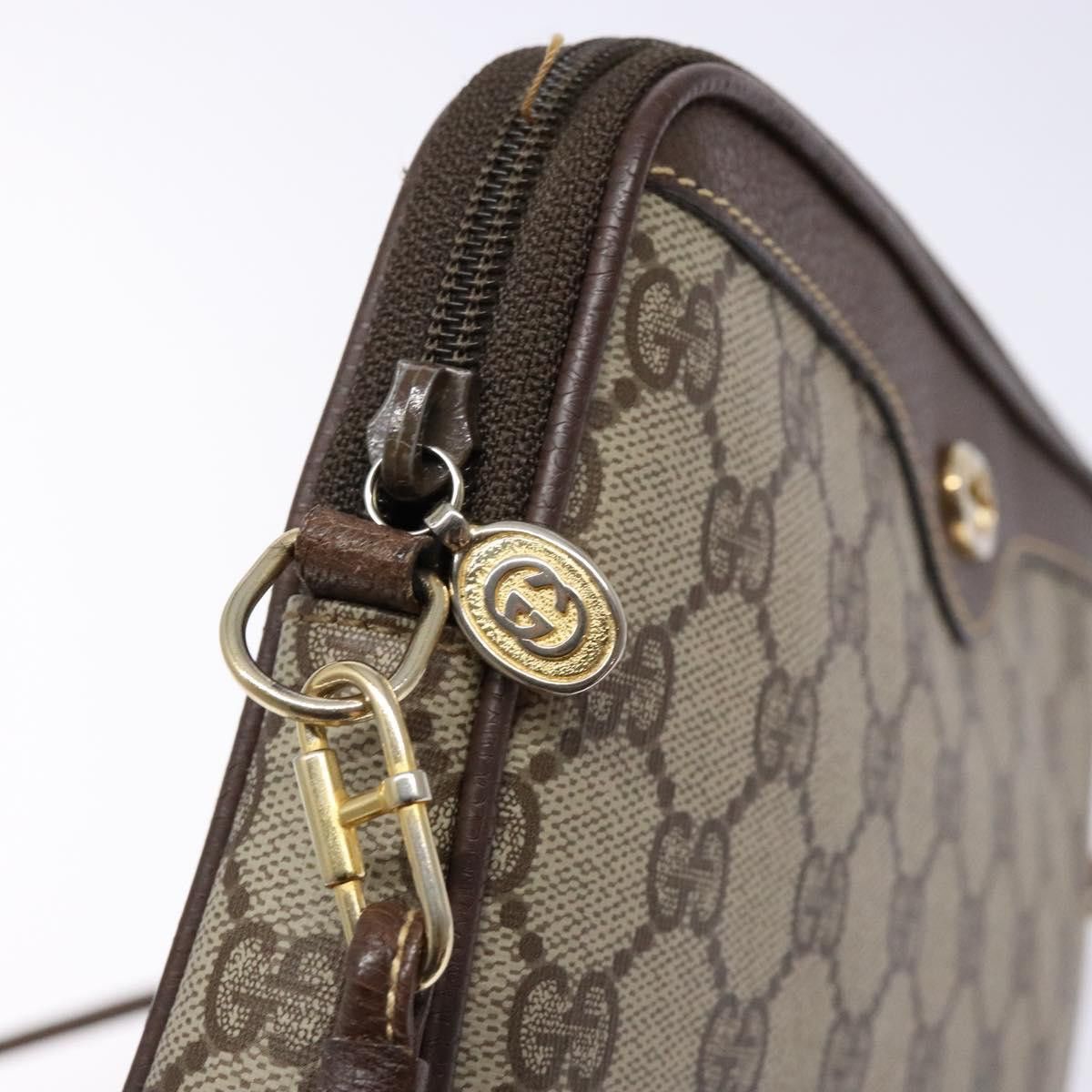 Gucci GUCCI GG Supreme Shoulder Bag Pvc Beige Gold 156 02 068 Size ONE SIZE - 15 Thumbnail