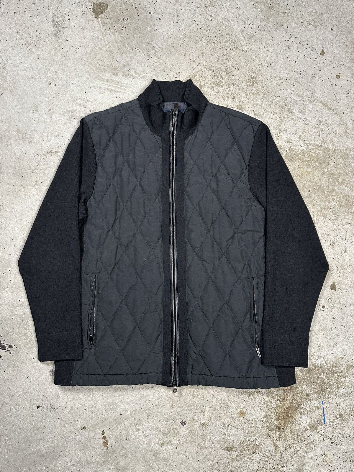 Paul & Shark Paul & Shark Hybrid Wool Jacket Leather Trims Quilted Size US XL / EU 56 / 4 - 1 Thumbnail