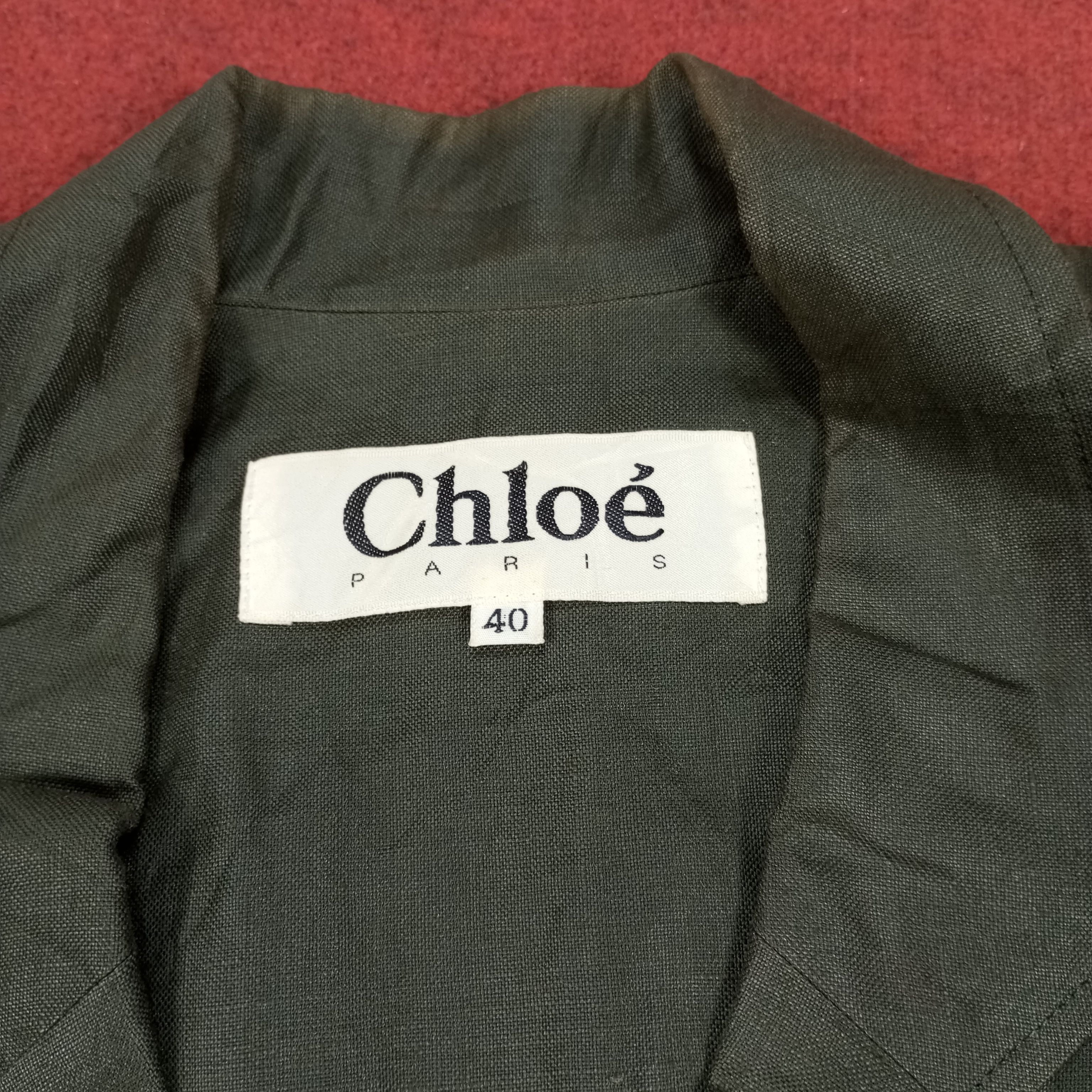 Vintage Chloe Paris Fashion Coat Blazer Style Size XS / US 0-2 / IT 36-38 - 5 Thumbnail