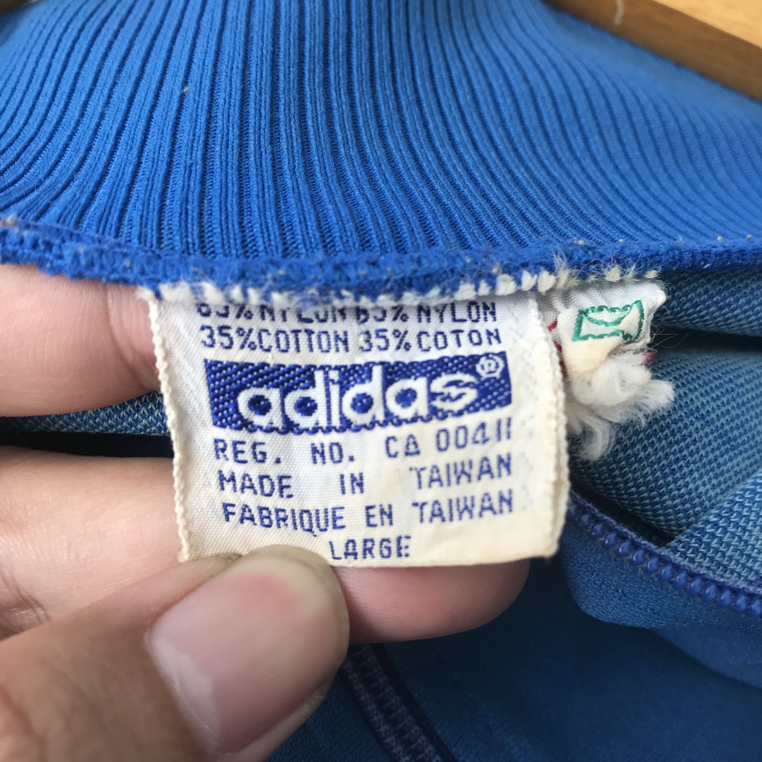 Adidas Vintage adidas Classic peacock Blue Tracktop jacket Size M Size US M / EU 48-50 / 2 - 8 Thumbnail