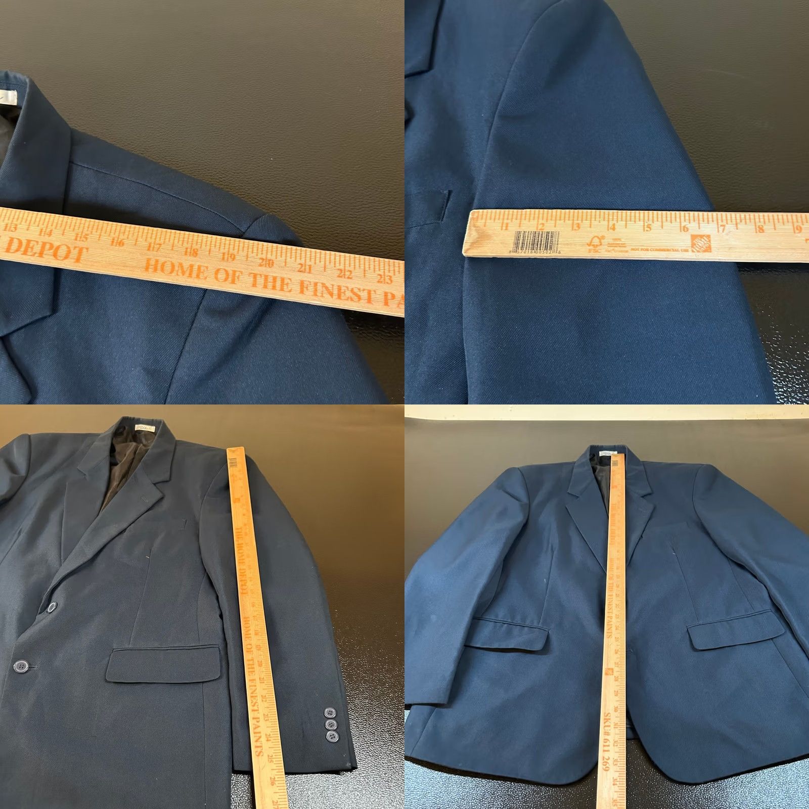 Vintage Duke Blazer Mens 44 Regular Blue Two Button Formal Jacket/Coat Size 44R - 8 Thumbnail