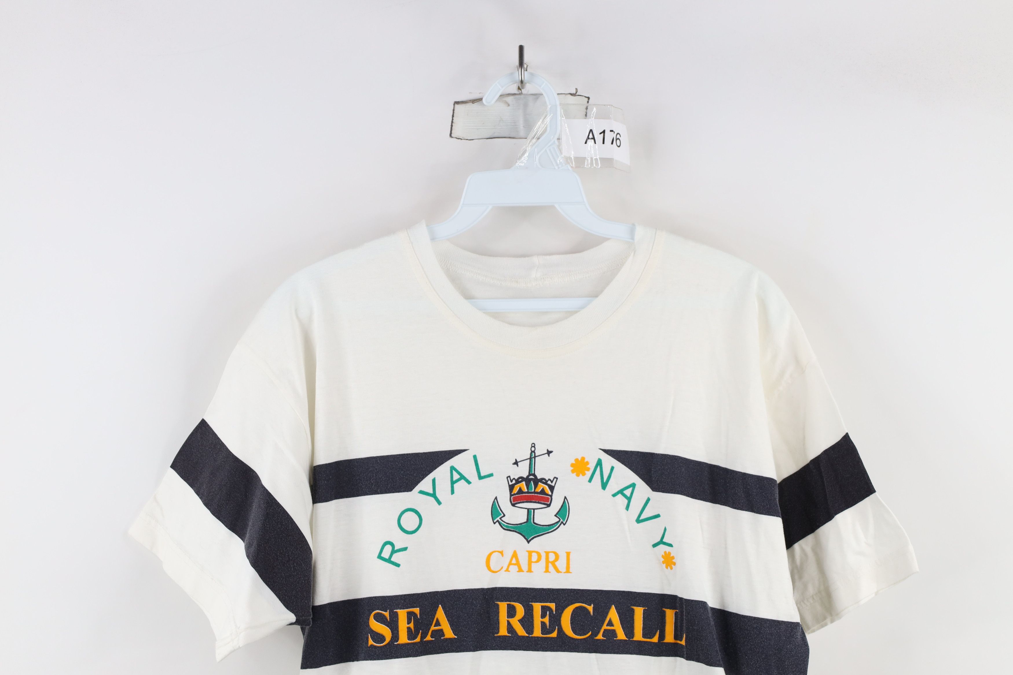 Vintage Vintage 90s Streetwear Royal Navy Surfing Club T-Shirt Size US M / EU 48-50 / 2 - 2 Thumbnail