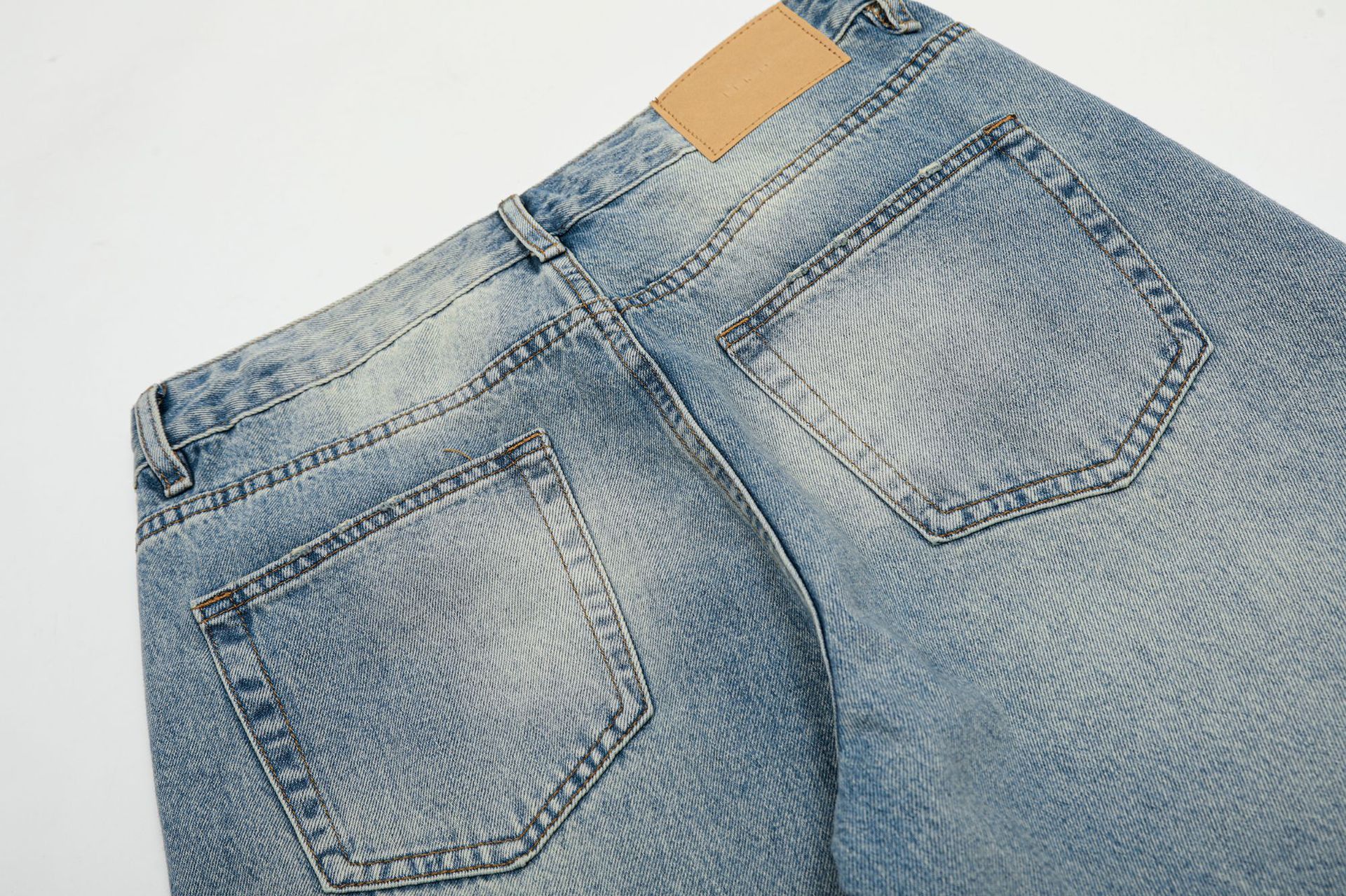 Japanese Brand × Jean American retro washed cleanfit light-color distressed jeans Size US 32 / EU 48 - 6 Thumbnail
