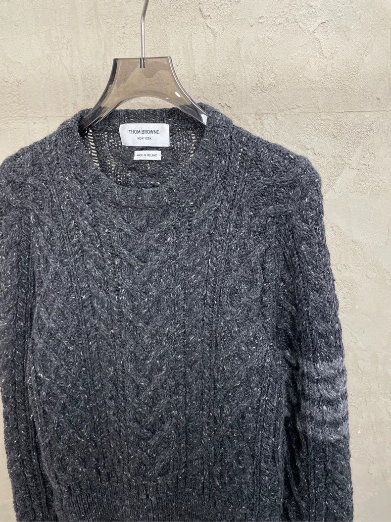 Thom Browne Thom browne Dark gray classic four-stripe wool thick round- Size US S / EU 44-46 / 1 - 3 Thumbnail
