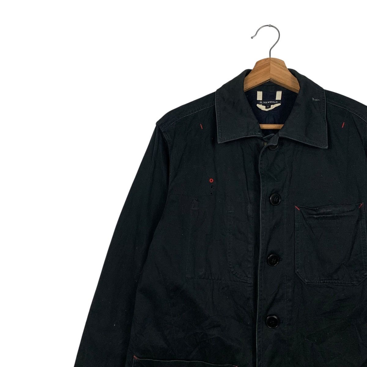 Japanese Brand R.NEWBOLD Button Casual Jacket Three Pockets #2121-C93 Size US L / EU 52-54 / 3 - 6 Thumbnail