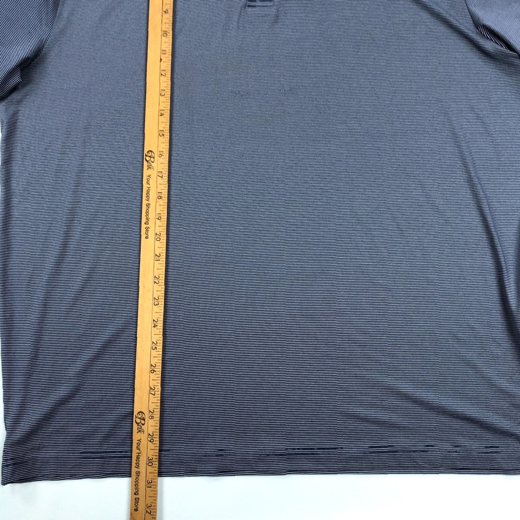 Under Armour Under Armour Golf Polo Shirt Men's 2XL Blue White Striped Performance Loose Size US XXL / EU 58 / 5 - 5 Thumbnail