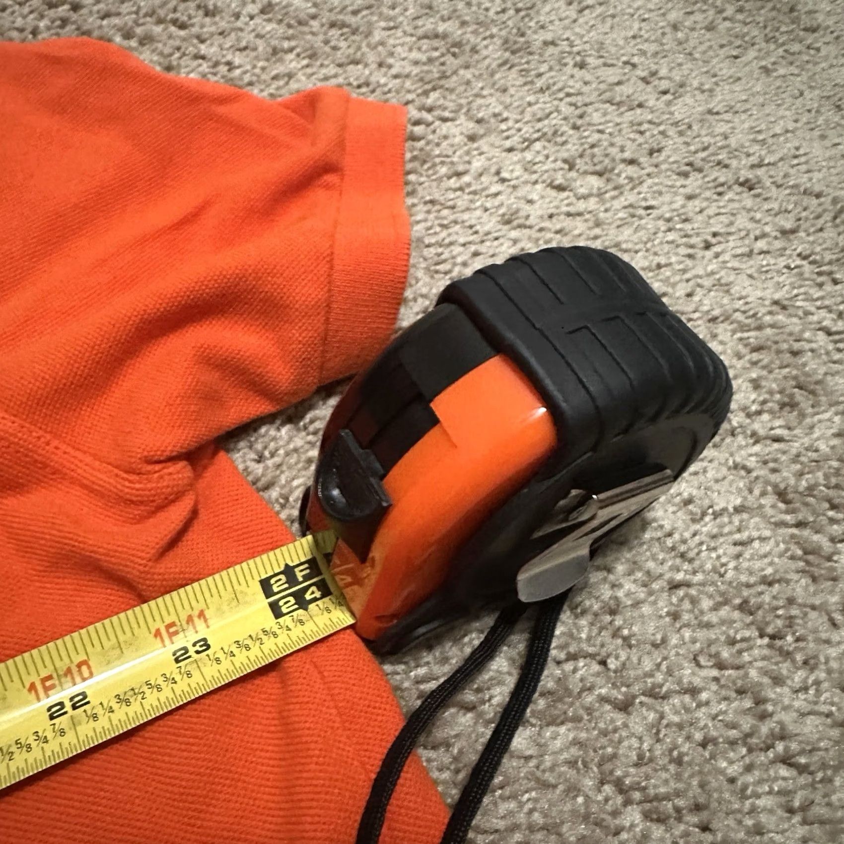 United Colors Of Benetton United Colors of Benetton Polo Shirt Mens 2XL Orange Solid Knit Cotton Golf Casual Preppy Size US XXL / EU 58 / 5 - 7 Thumbnail