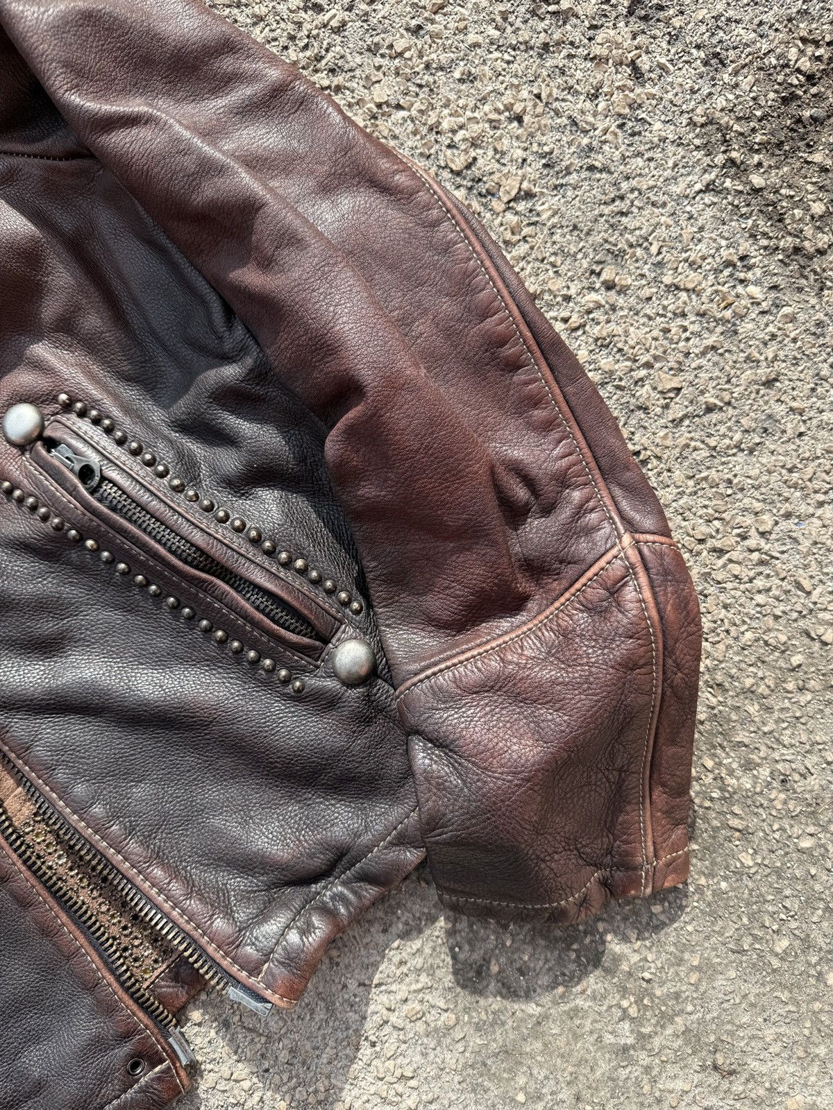 Hollywood Trading Company Hollywood Trading Company HTC studded cowhide leather biker Size M / US 6-8 / IT 42-44 - 4 Thumbnail