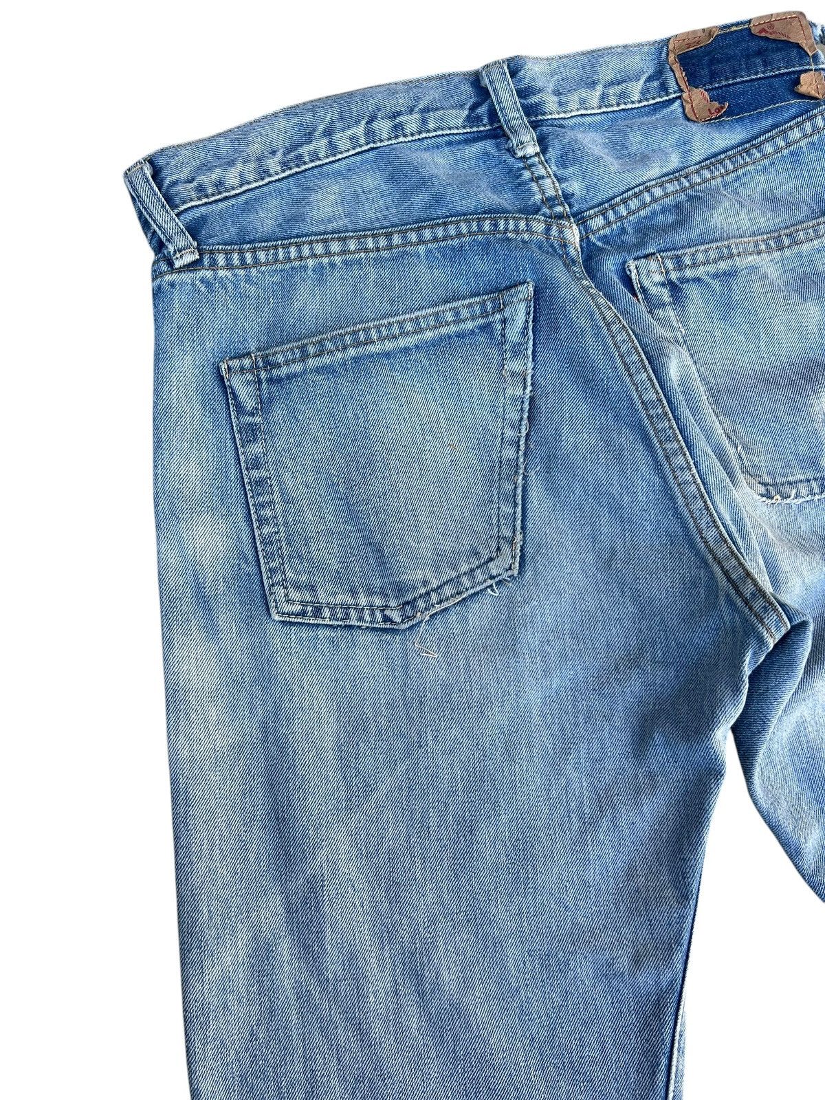 Denime Vintage DENIME Japan Ripped Faded Mud Denim Selvedge Jeans Size US 31 - 16 Thumbnail