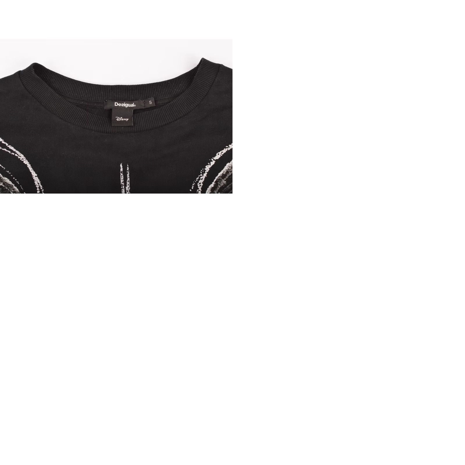 Desigual Desigual Black and White Sweater Paris Mickey Mouse Women Size S Pullover Long Sleeve 90% cotton / 10% modal XS-... Size S / US 4 / IT 40 - 9 Thumbnail