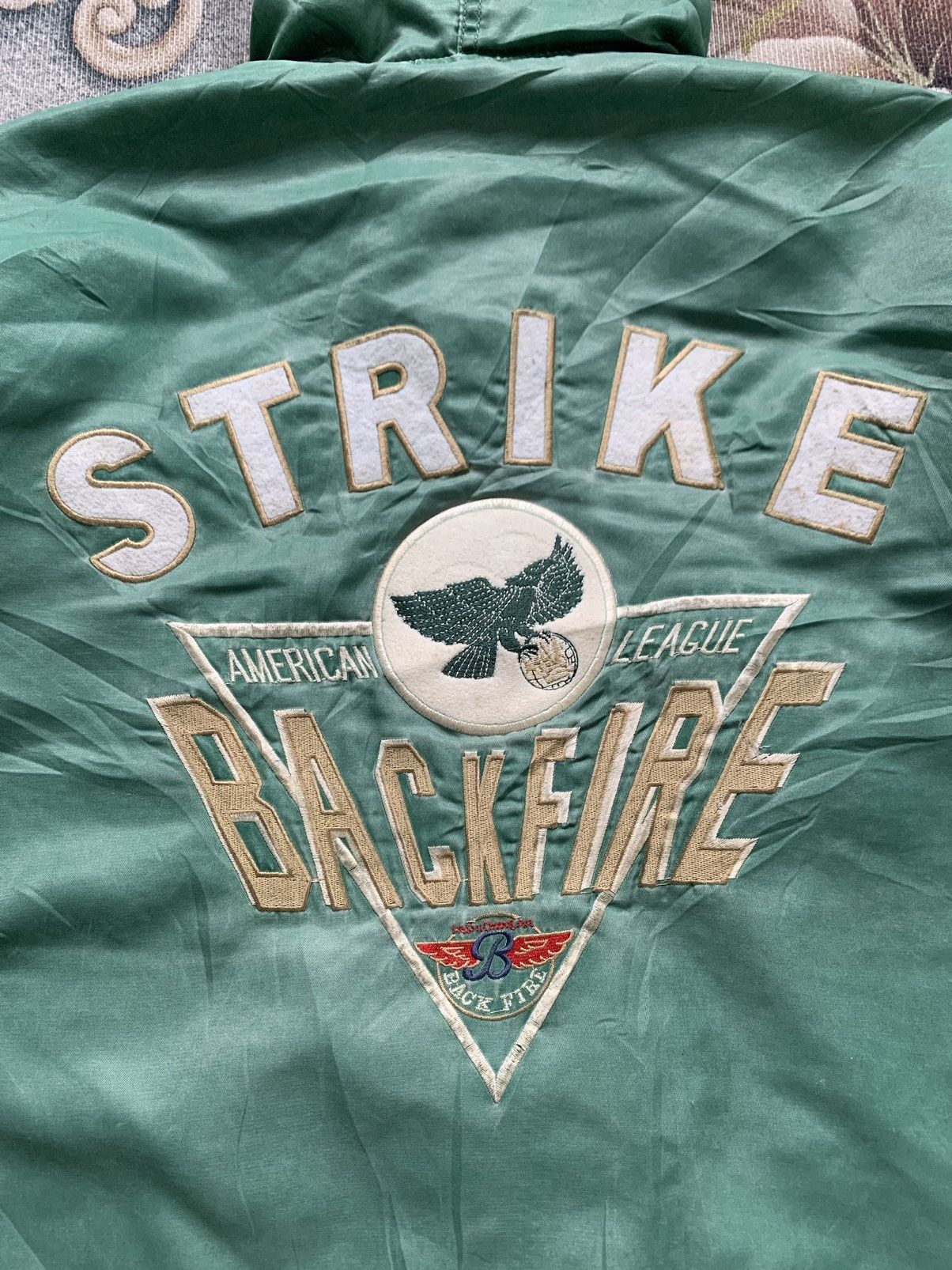 Japanese Brand × Sports Specialties × Vintage Strike Back Fire Team Line Blue Bowl Jacket Hoodie Size US L / EU 52-54 / 3 - 13 Thumbnail