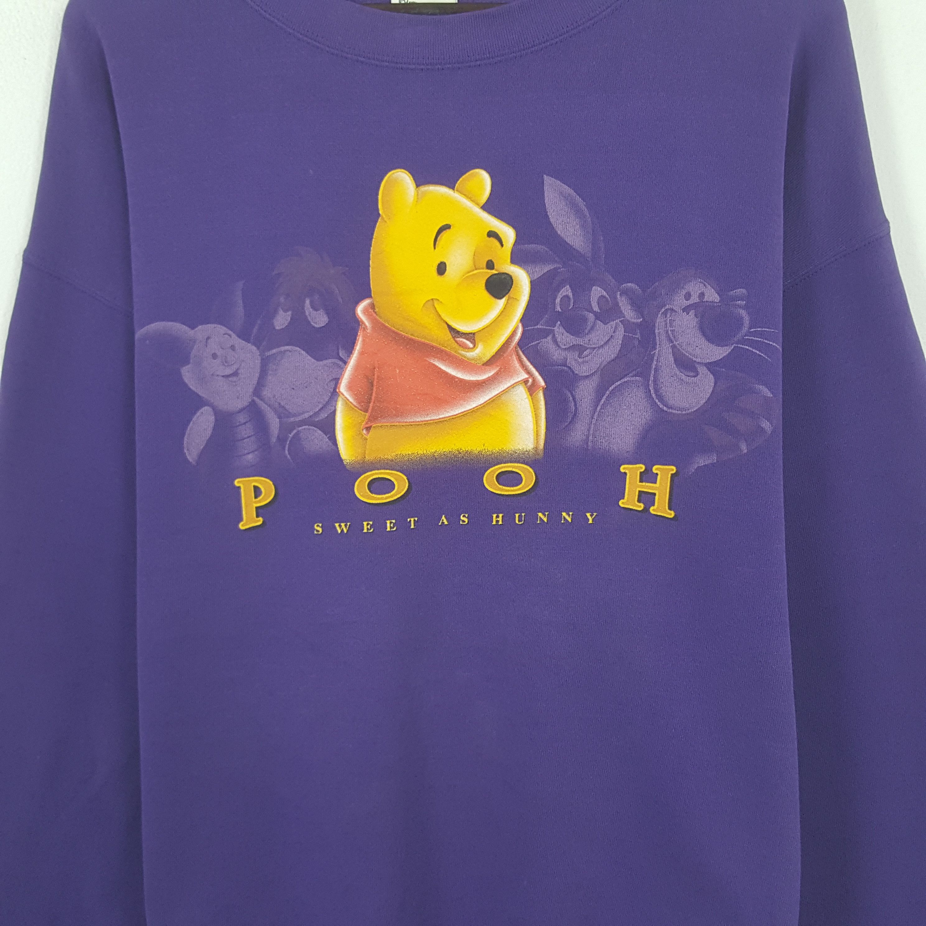 Disney Vintage Disney Pooh Sweet As Hunny Sweatshirt Size US XL / EU 56 / 4 - 2 Thumbnail