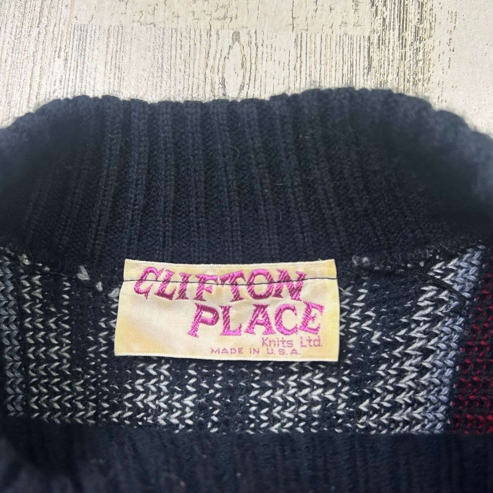 Vintage Vintage 1980s Clifton Place Knit Crewneck Sweater Size M / US 6-8 / IT 42-44 - 4 Thumbnail