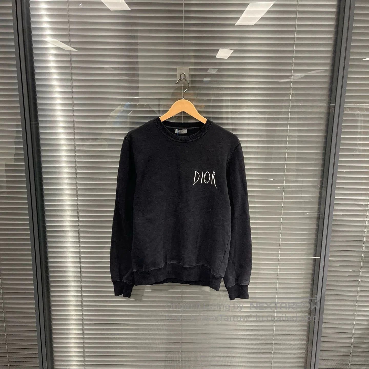 Dior Black Long-Sleeve Crewneck Sweatshirt. Size US S / EU 44-46 / 1 - 1 Thumbnail